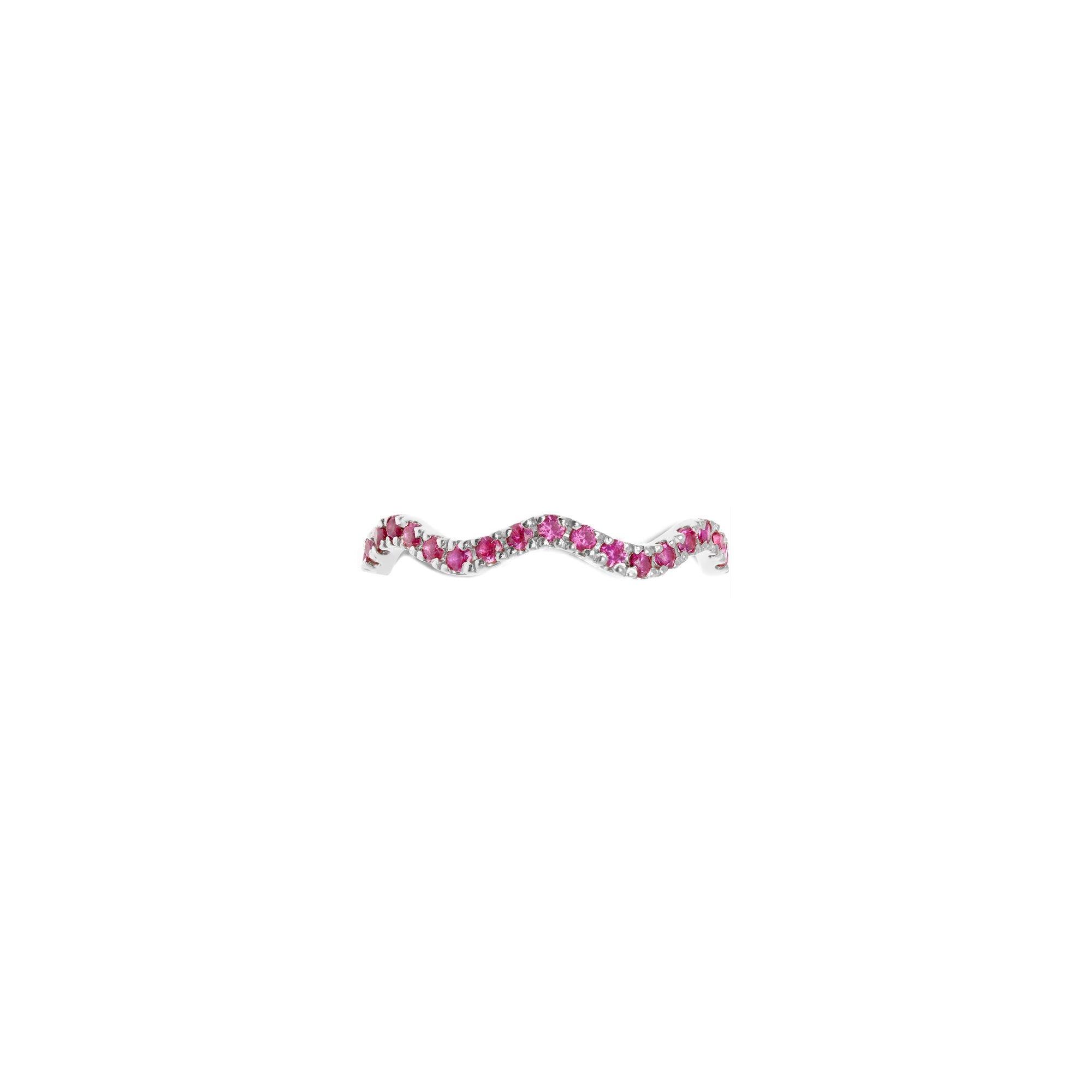 Ring 'Wave Pave' – Fuchsia
