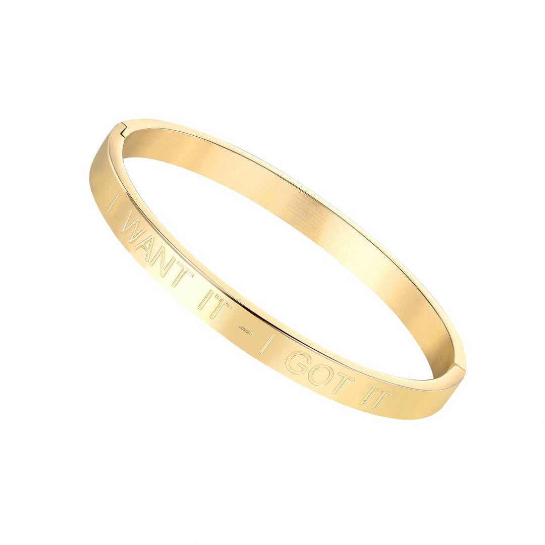 Personalised Bracelet 'I Want It - I Got It'