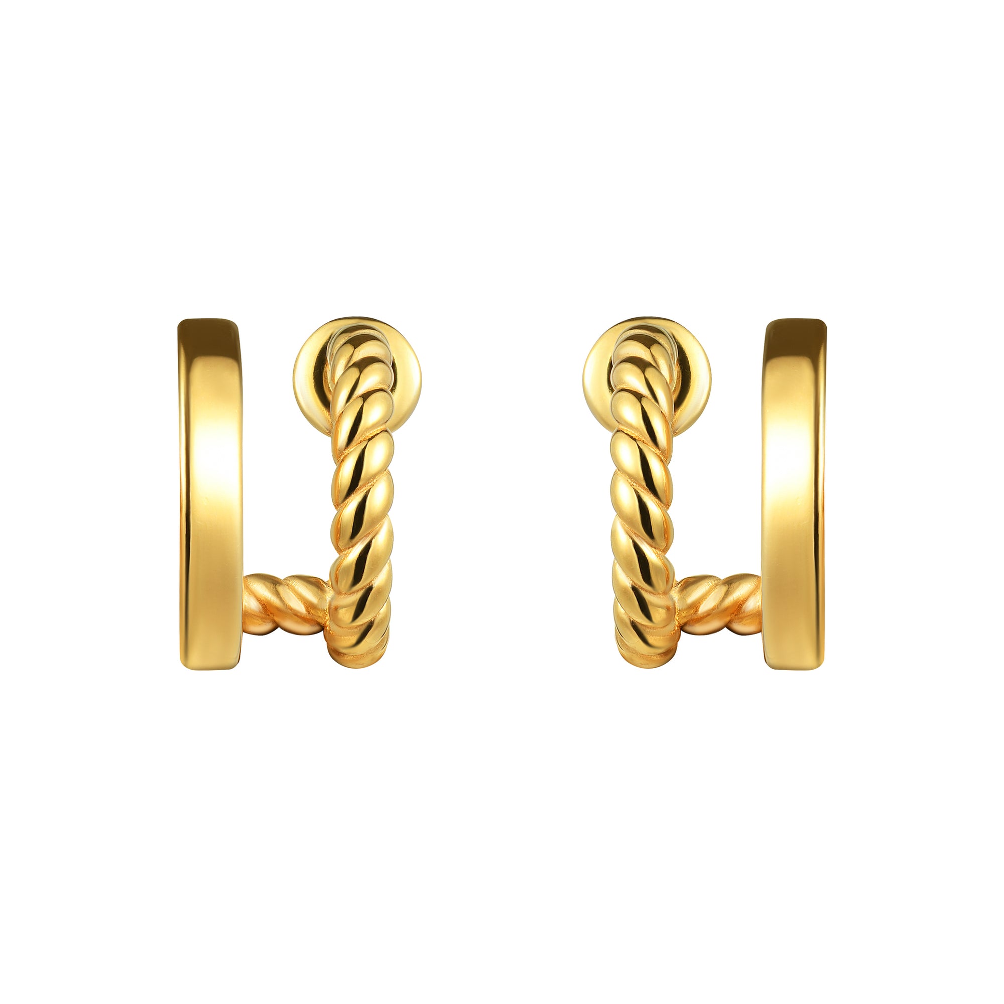 Earrings 'Double Secret' – Gold