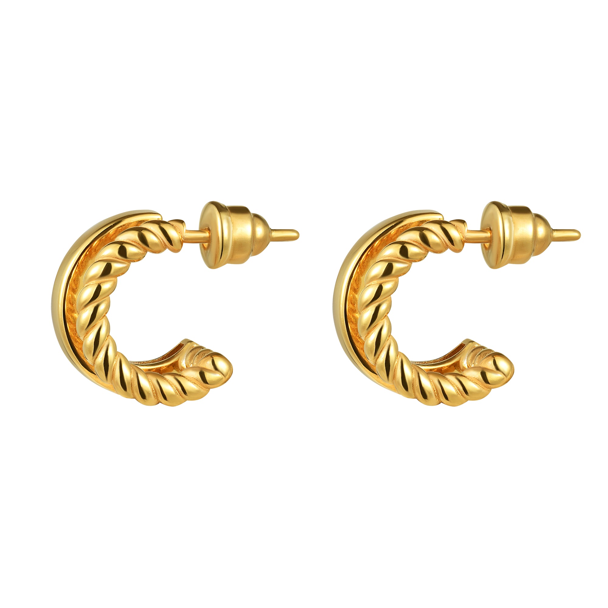 Earrings 'Double Secret' – Gold