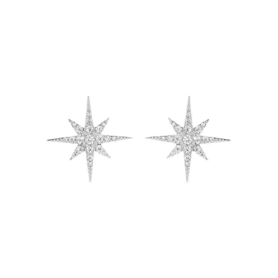 Earrings 'Sparkle Puset' - Silver