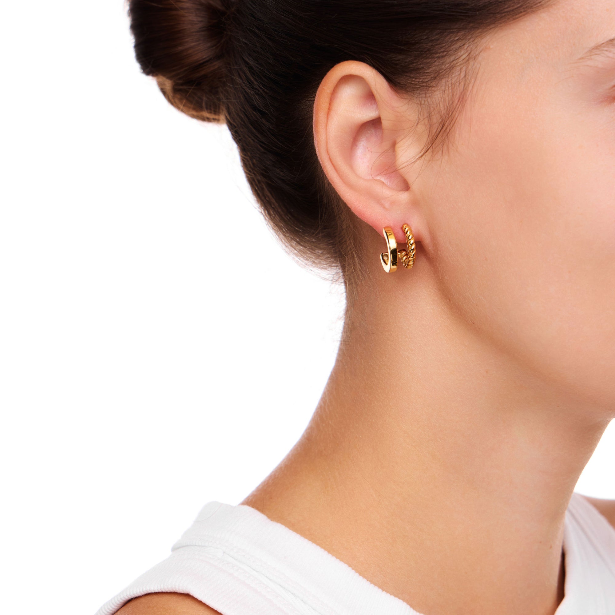 Earrings 'Double Secret' – Gold