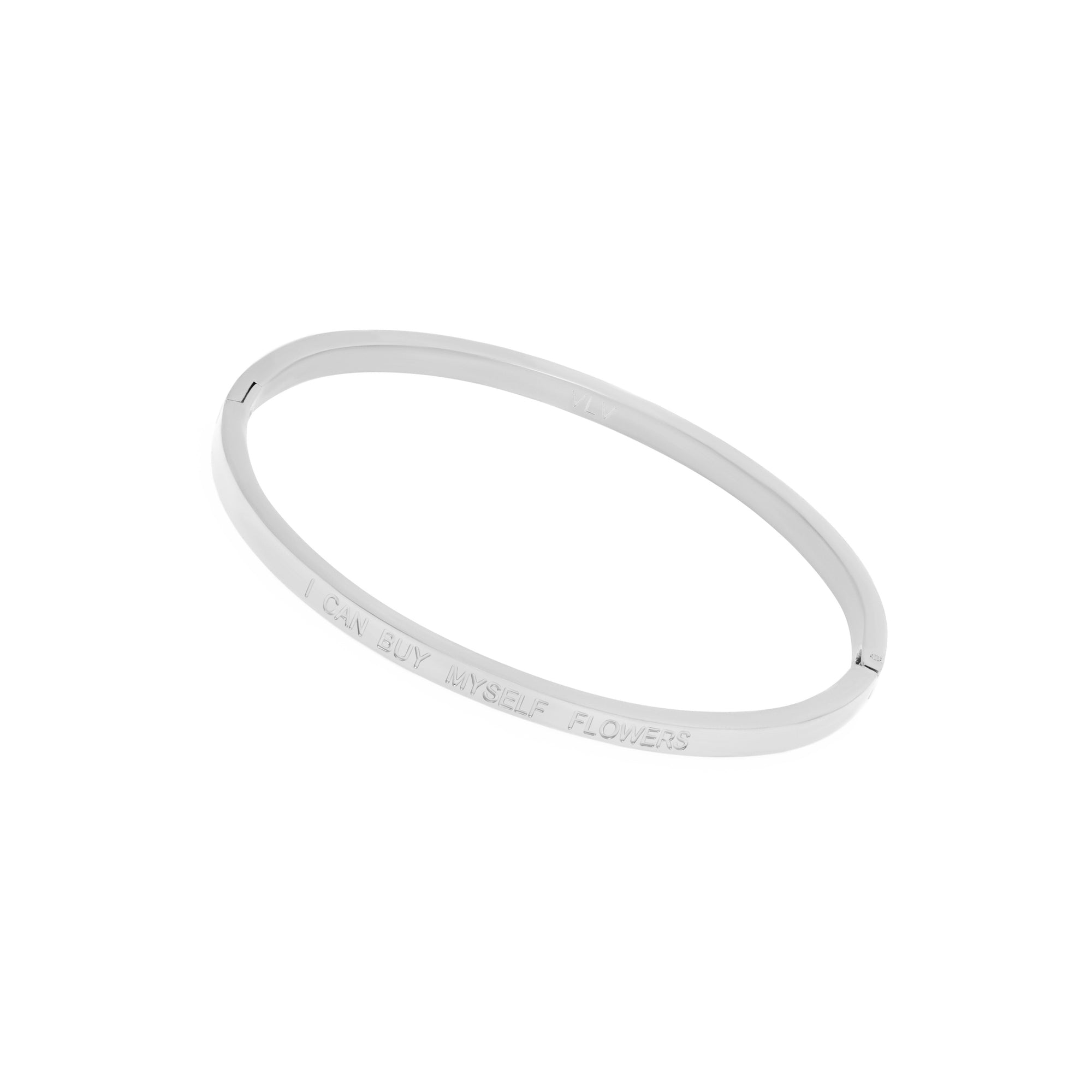 Thin Bracelet 'I Can Buy Myself Flowers'