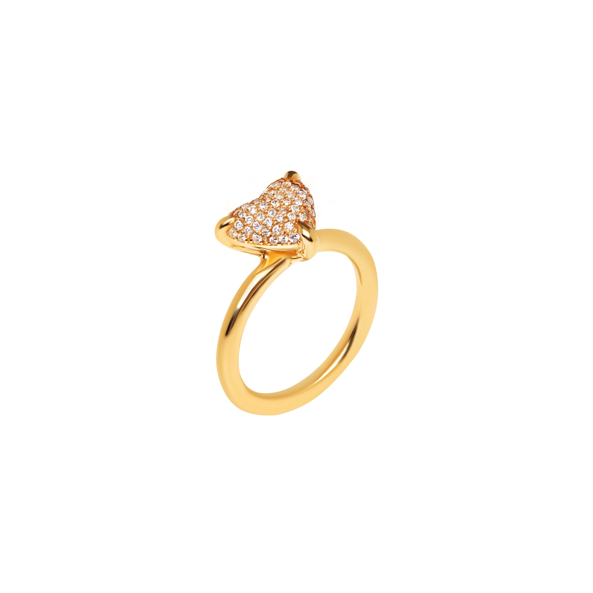 Ring 'Big Spangled Heart' – Gold