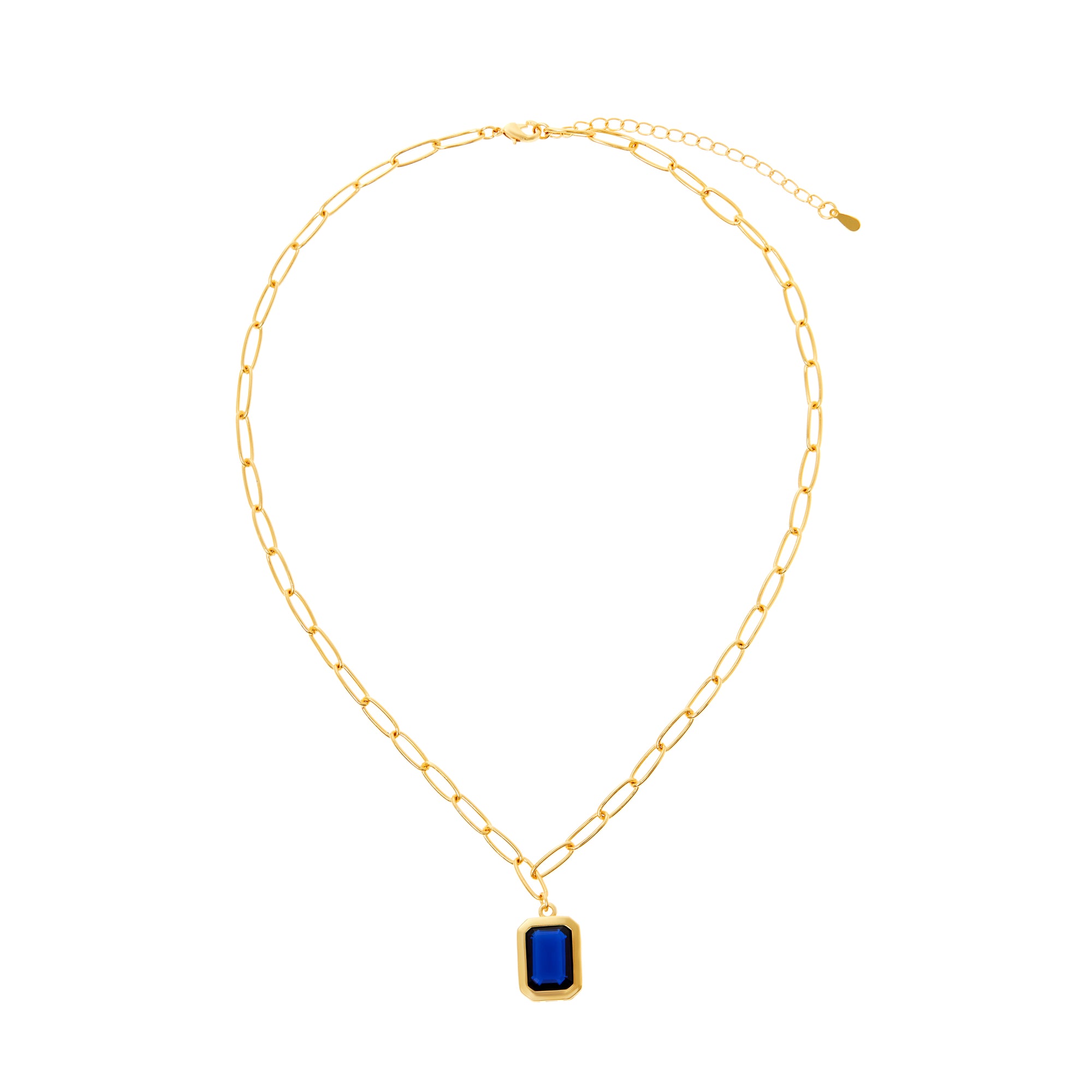 Necklace 'Piped Edge' – Dark Blue
