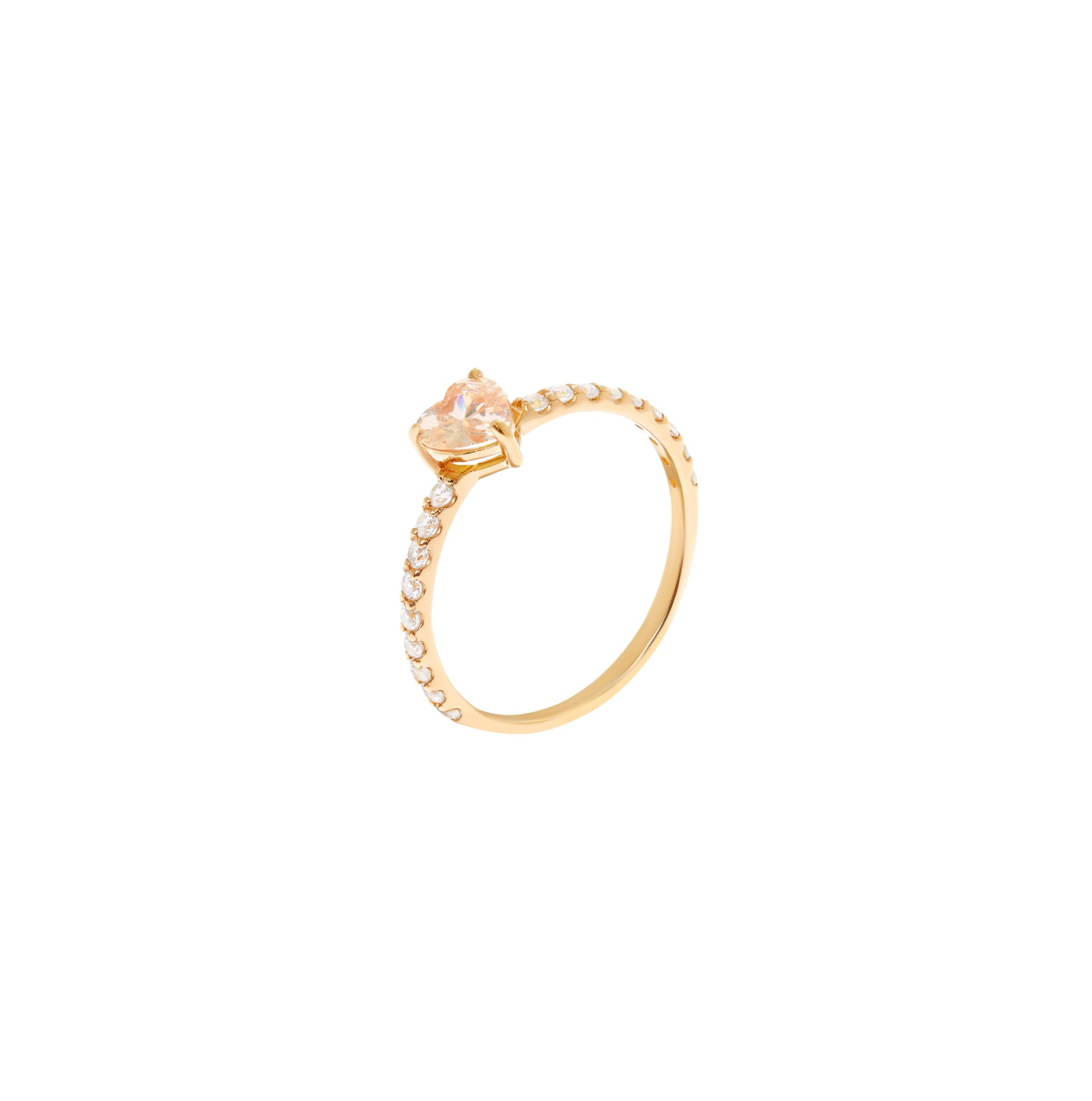 Ring 'Tiny Heart' – Champagne