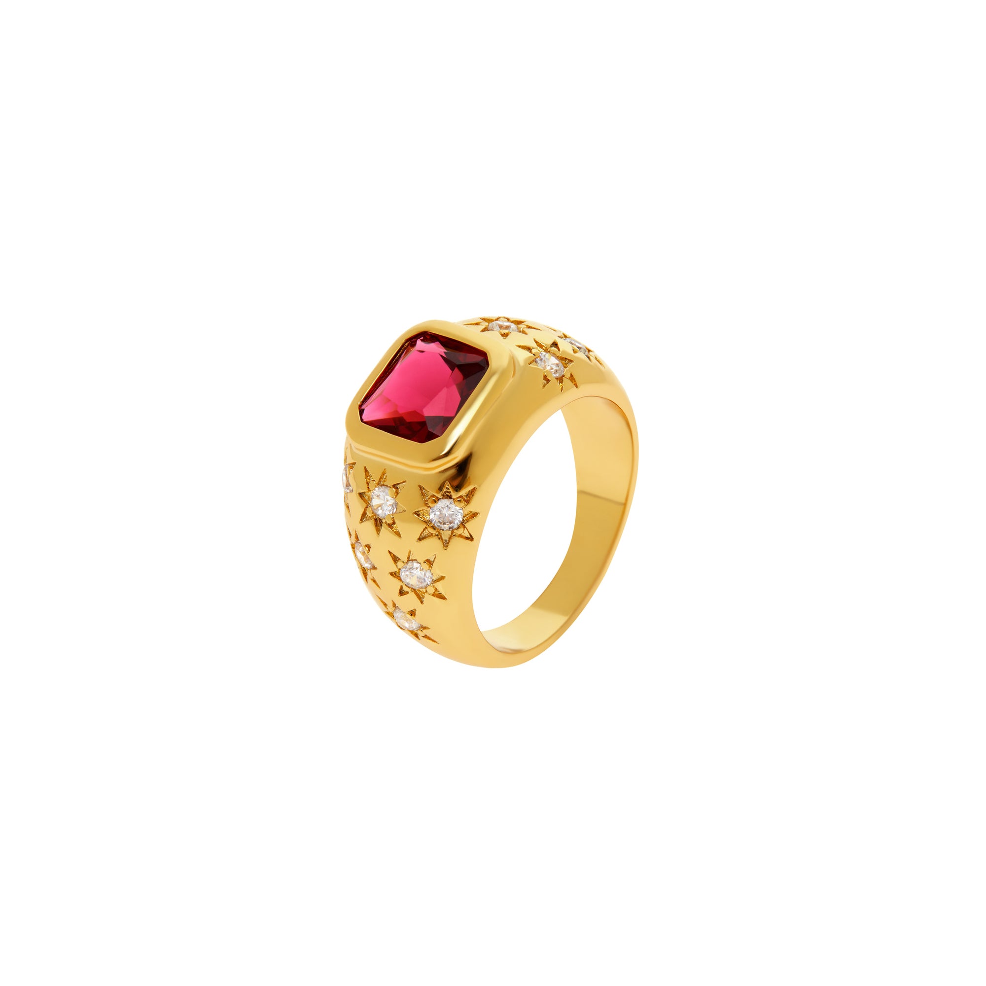 Ring 'Twinkle Twinkle Little Star' – Red