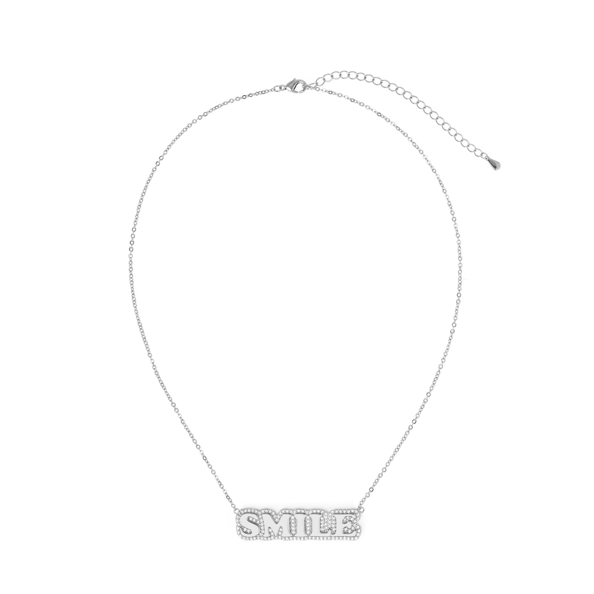 Necklace 'Smile Stamp' – Silver