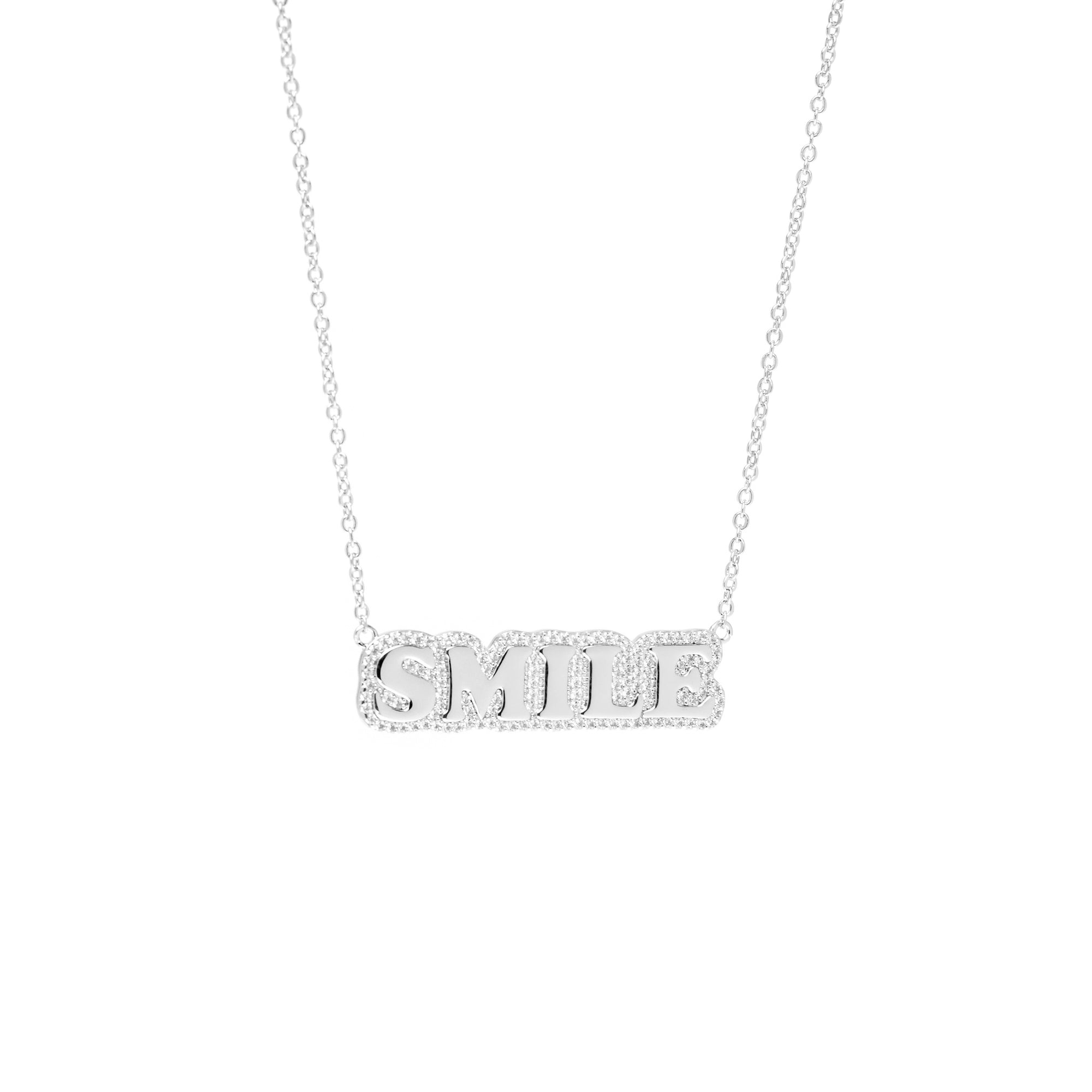 Necklace 'Smile Stamp' – Silver