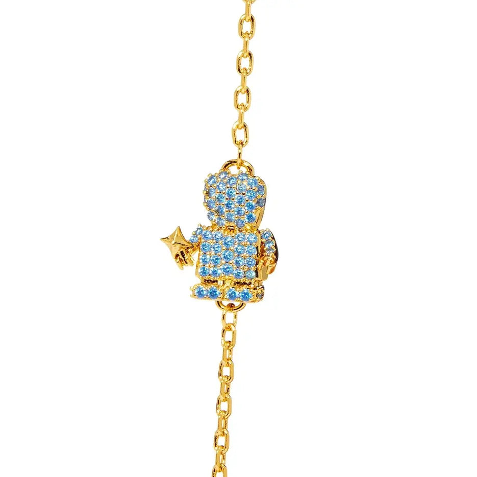 Bracelet 'Gold Precious Bracelet Boy' – Blue