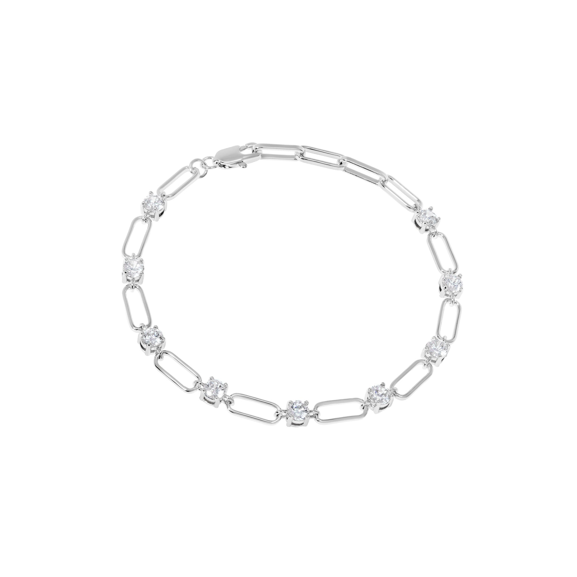 Bracelet 'Amazing Silver Circle' – Crystal