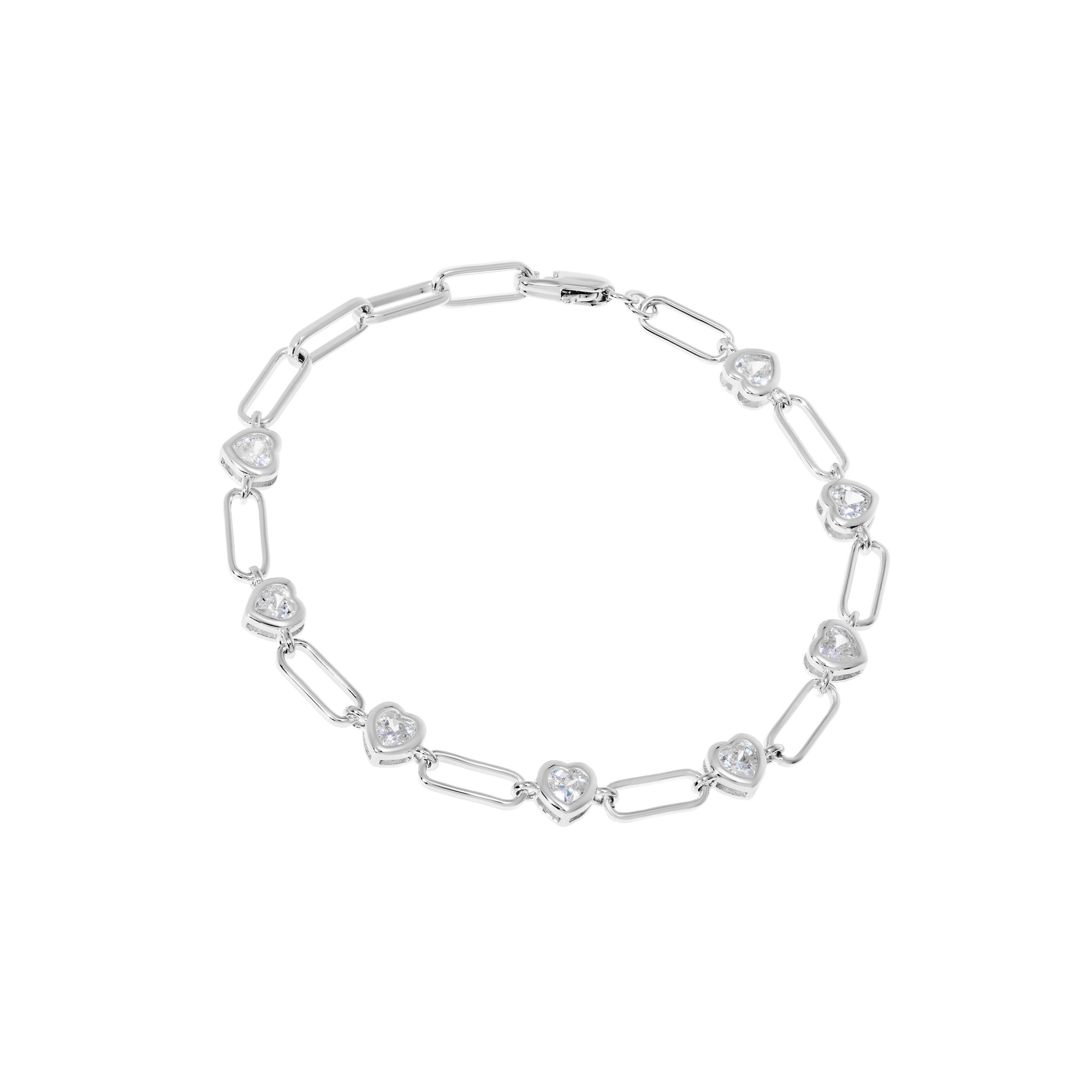 Bracelet 'Amazing Silver Heart' – Crystal