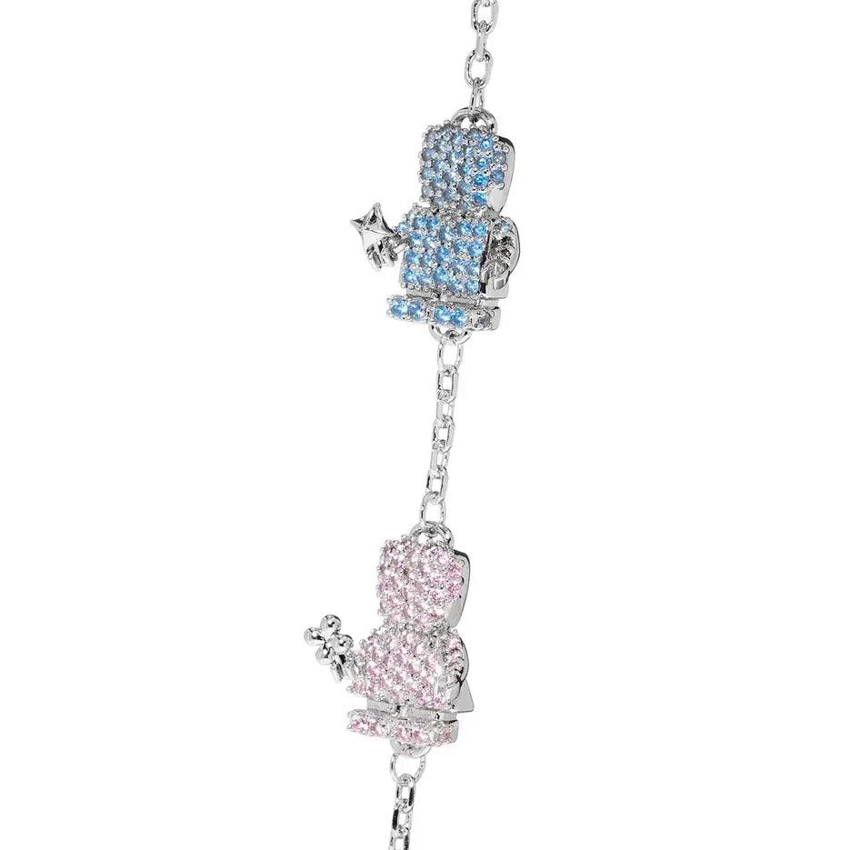 Bracelet 'Silver Precious Bracelet Boy & Girl' – Blue + Pink