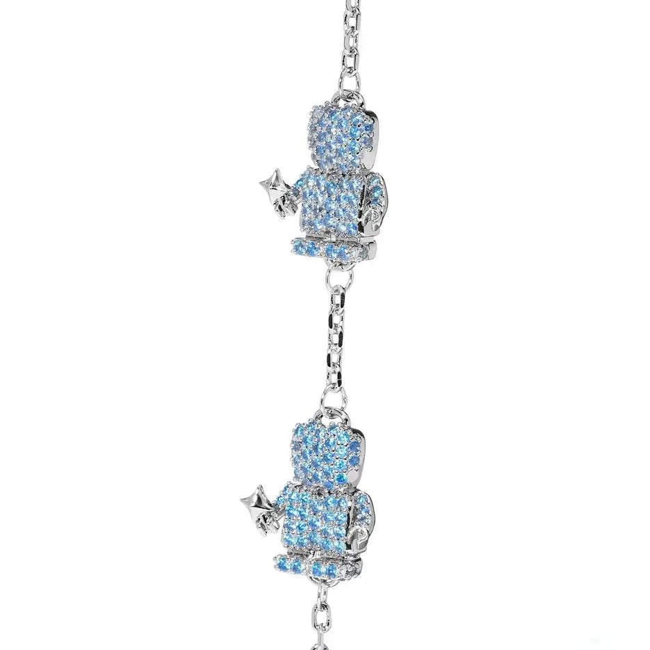 Bracelet 'Silver Precious Bracelet Two Boys' – Blue