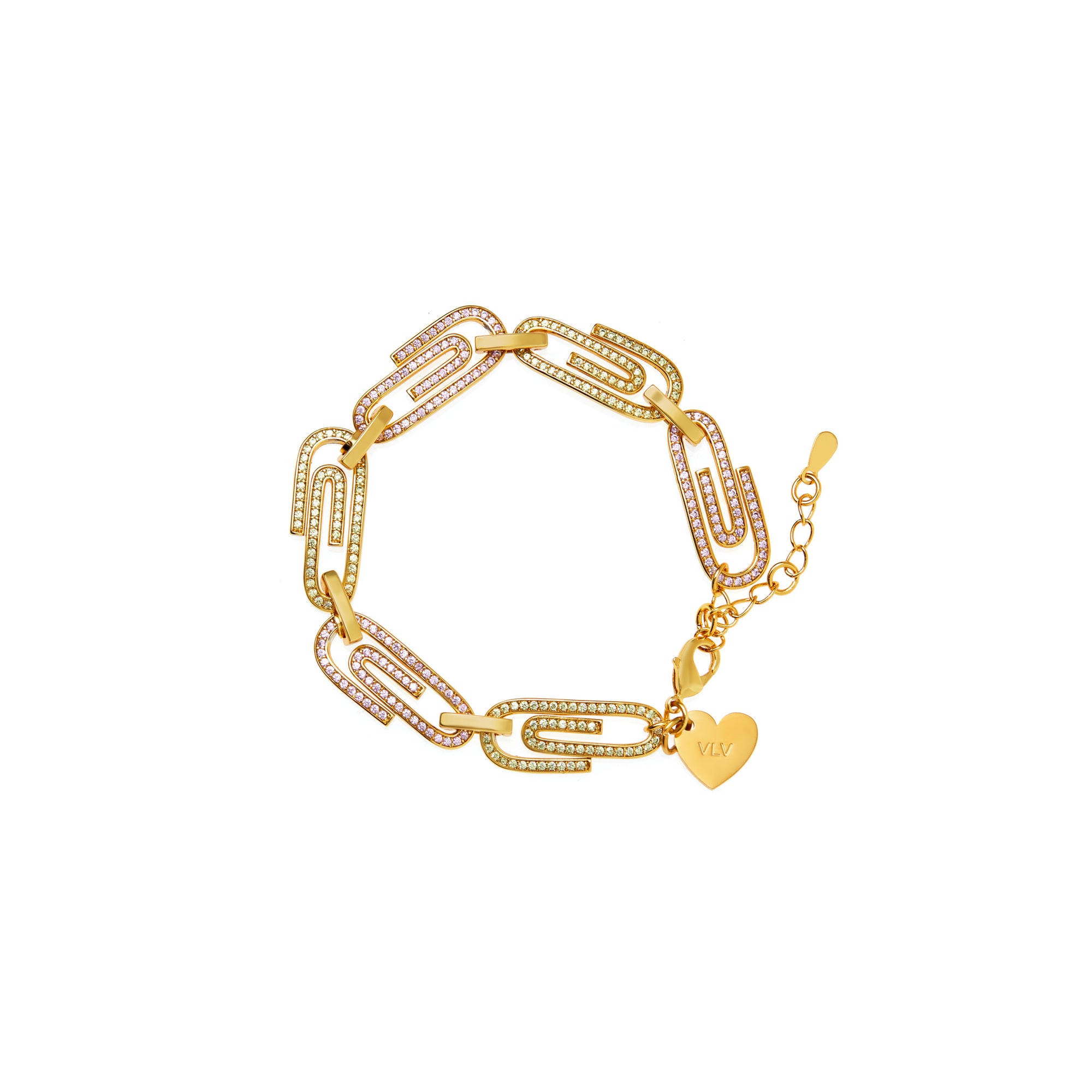 Bracelet  'Stick Together' –  Pink/Yellow