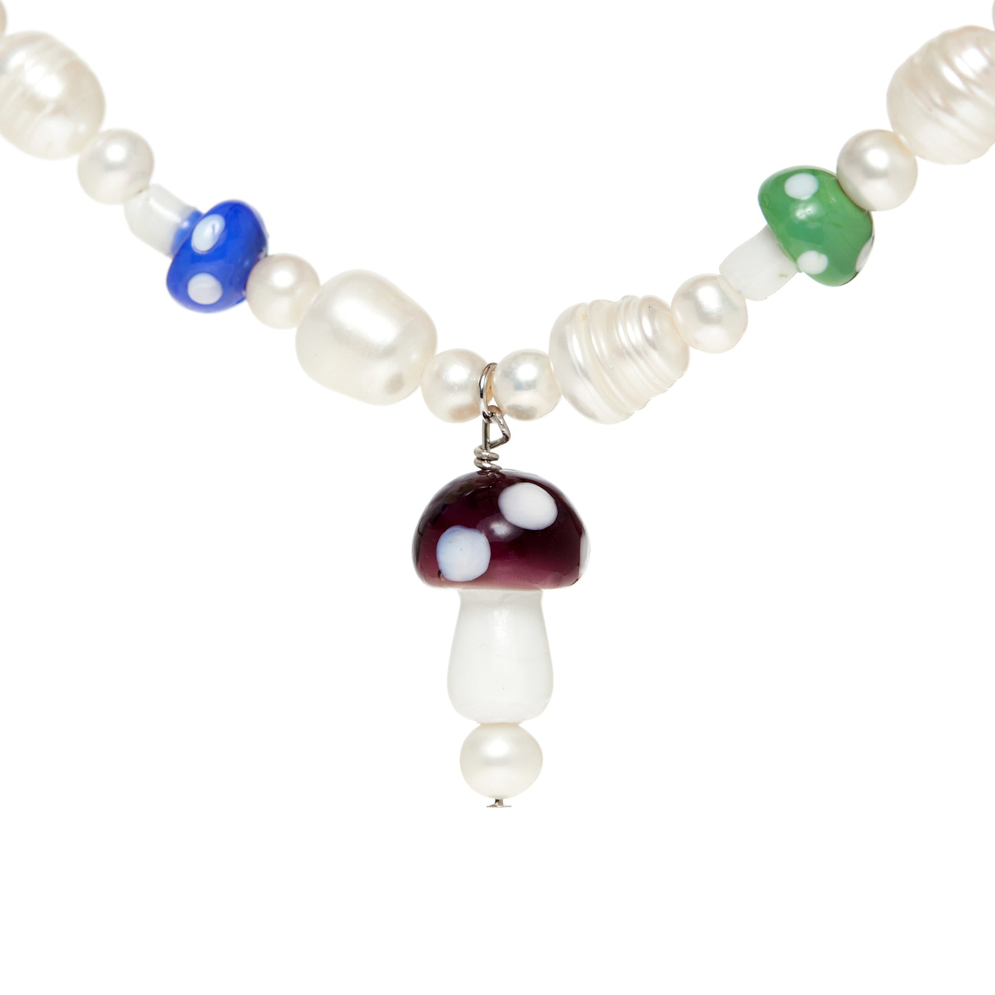 Necklace — Mushroom Beads