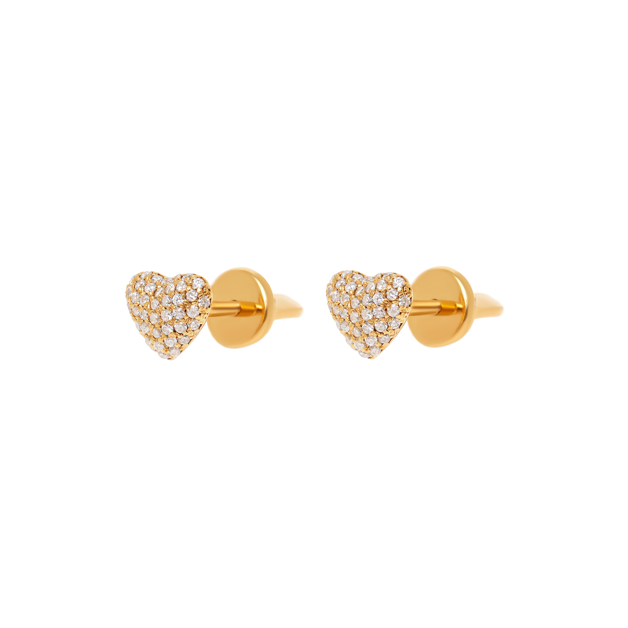 Earrings 'Spangled Heart' – Gold