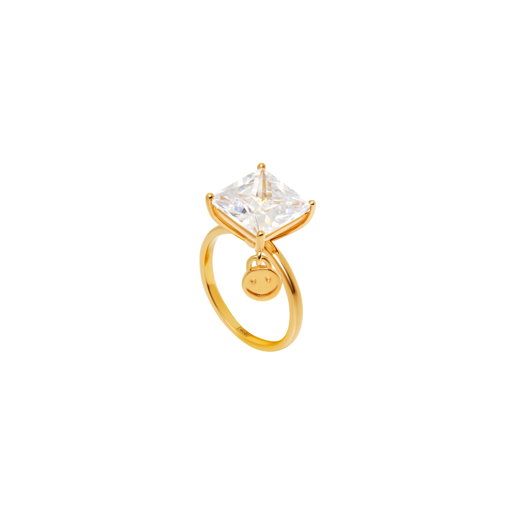 Ring 'Crystal Square Smile'