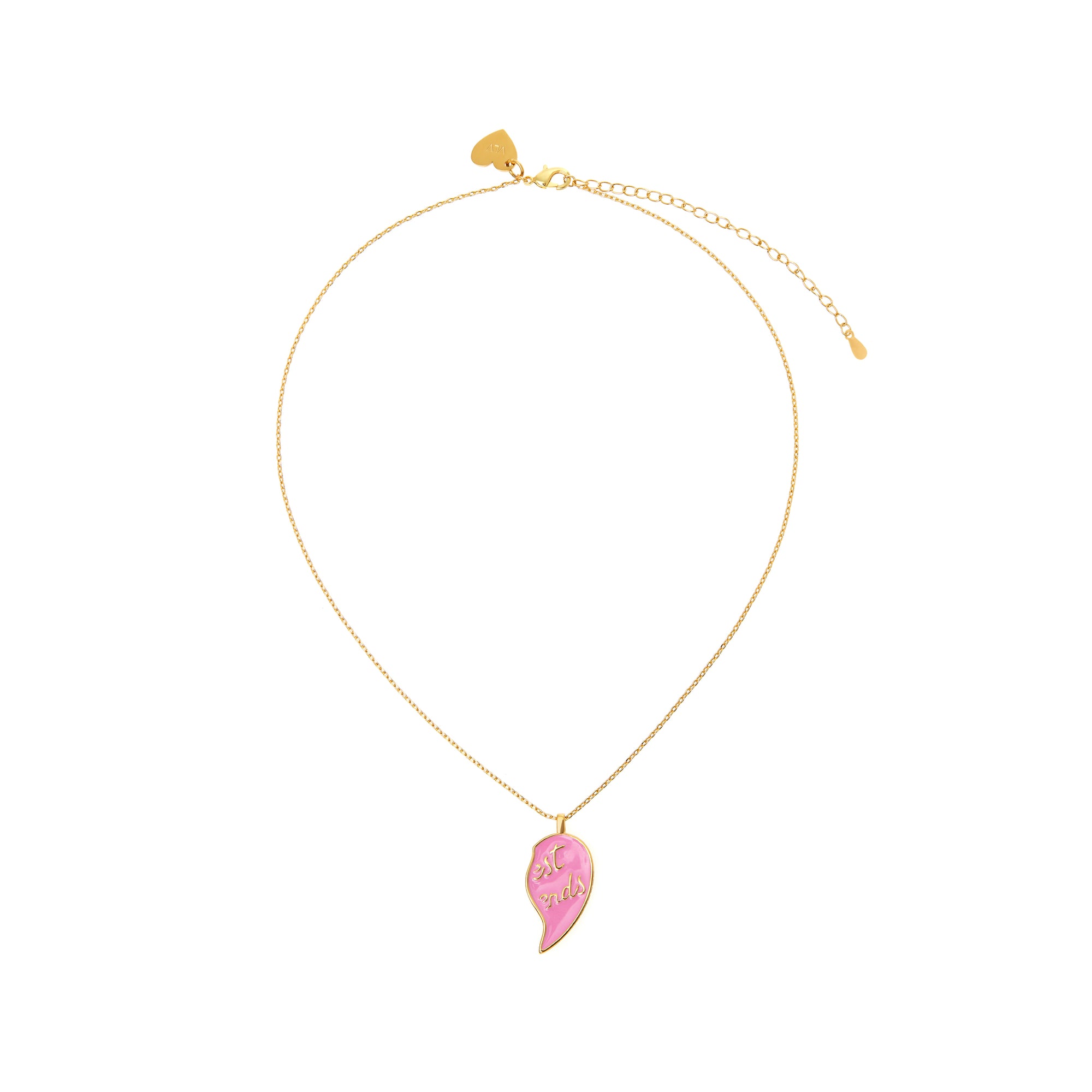 Necklace 'BFF' – Pink