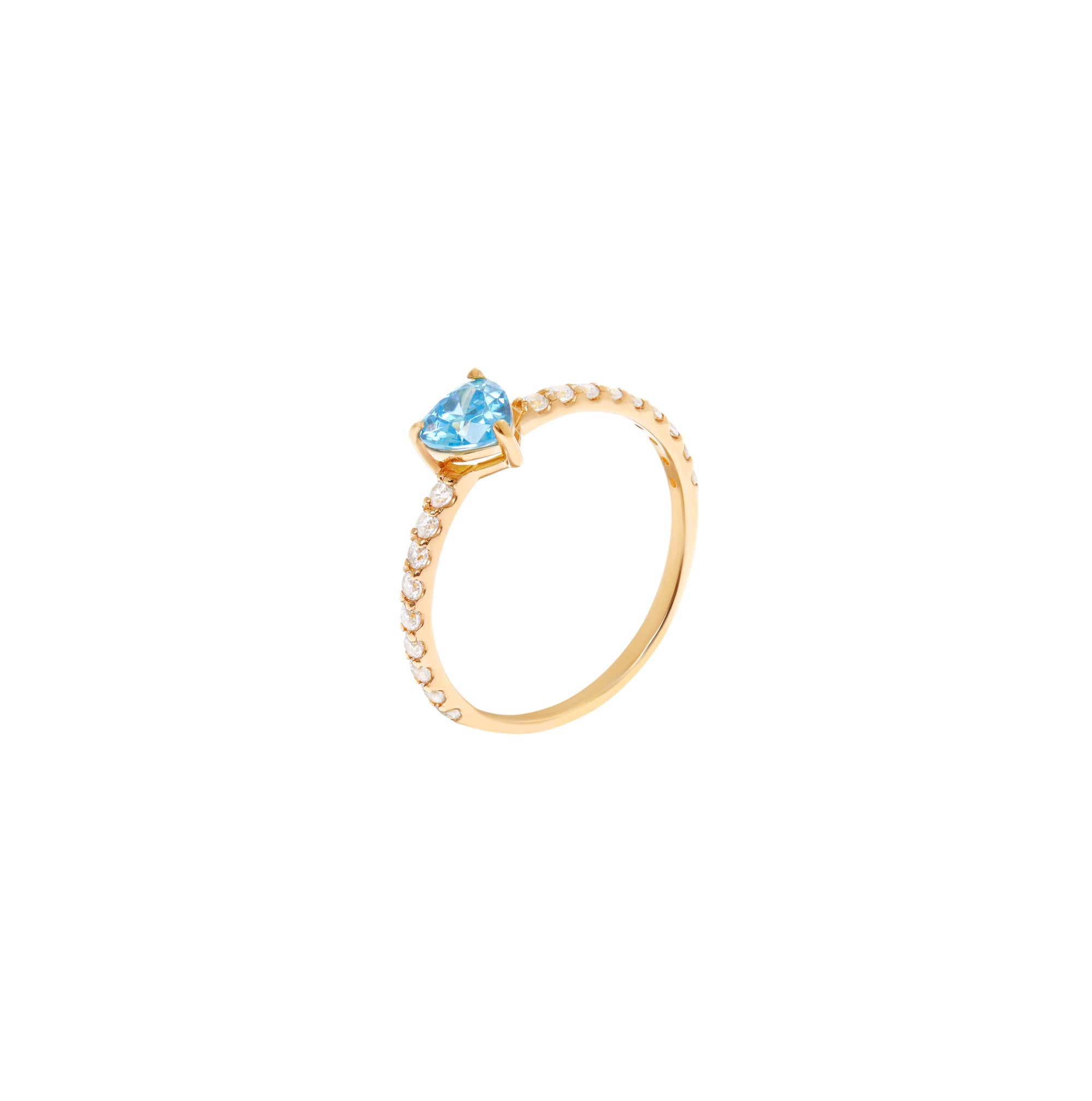 Ring 'Tiny Heart' – Bright Blue