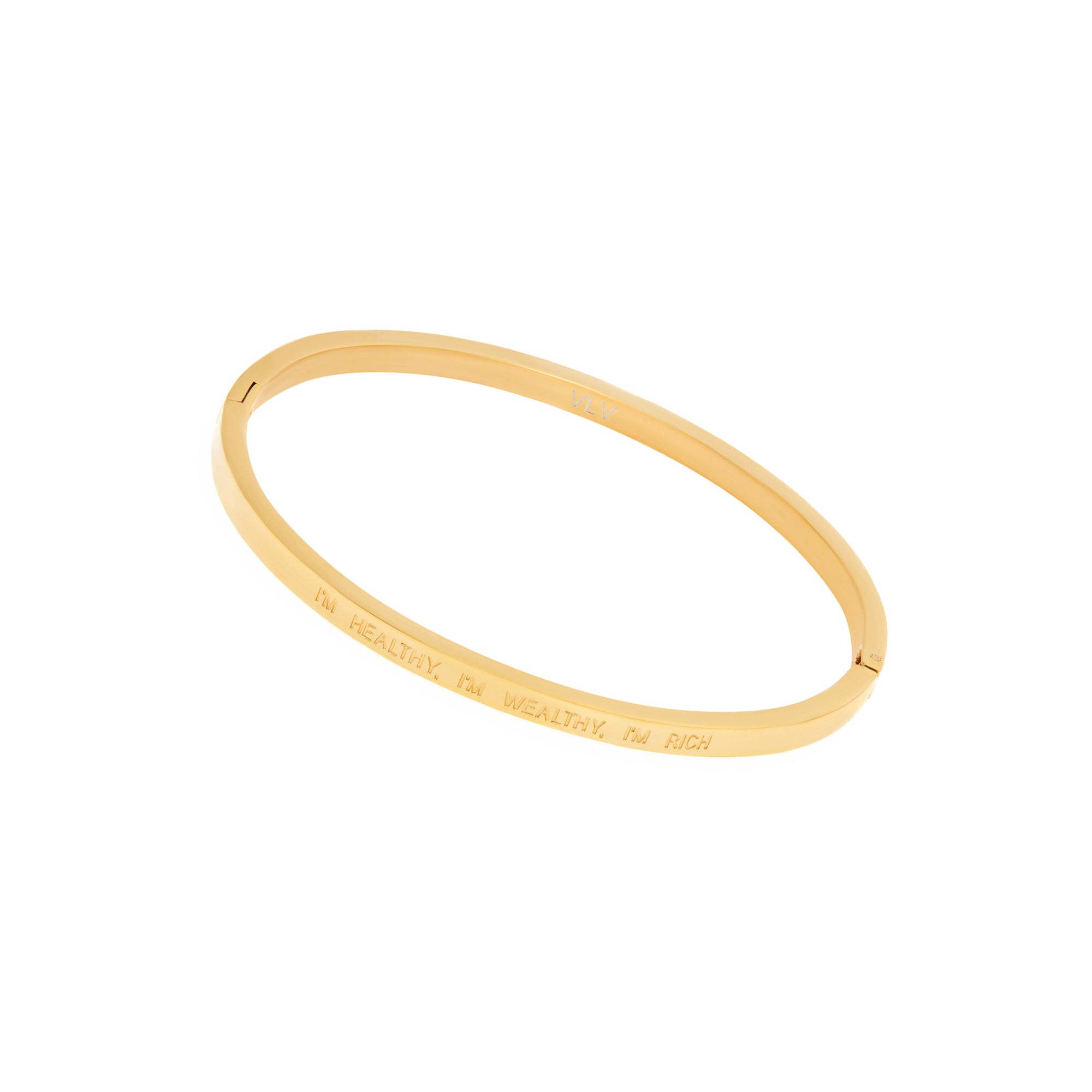 Thin Bracelet 'I Am Healthy I Am Wealthy I Am Rich I Am That Bitch'
