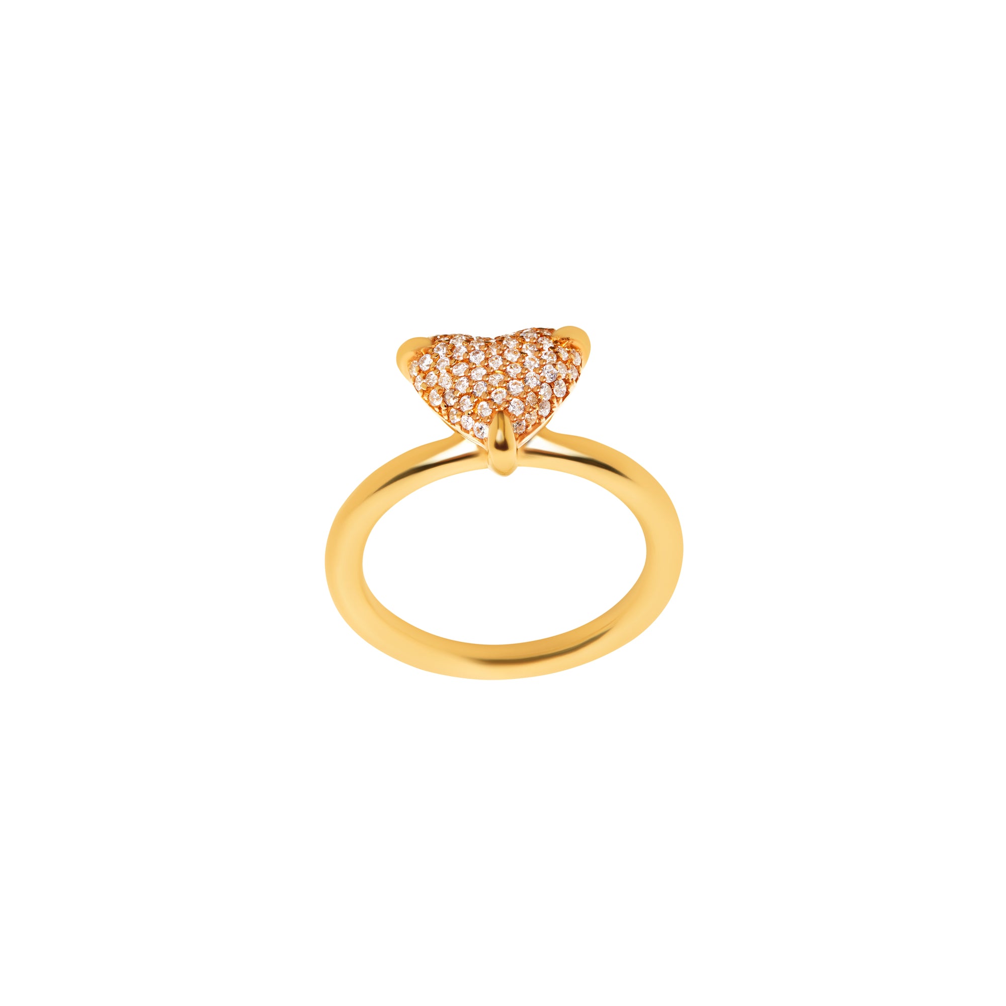 Ring 'Big Spangled Heart' – Gold