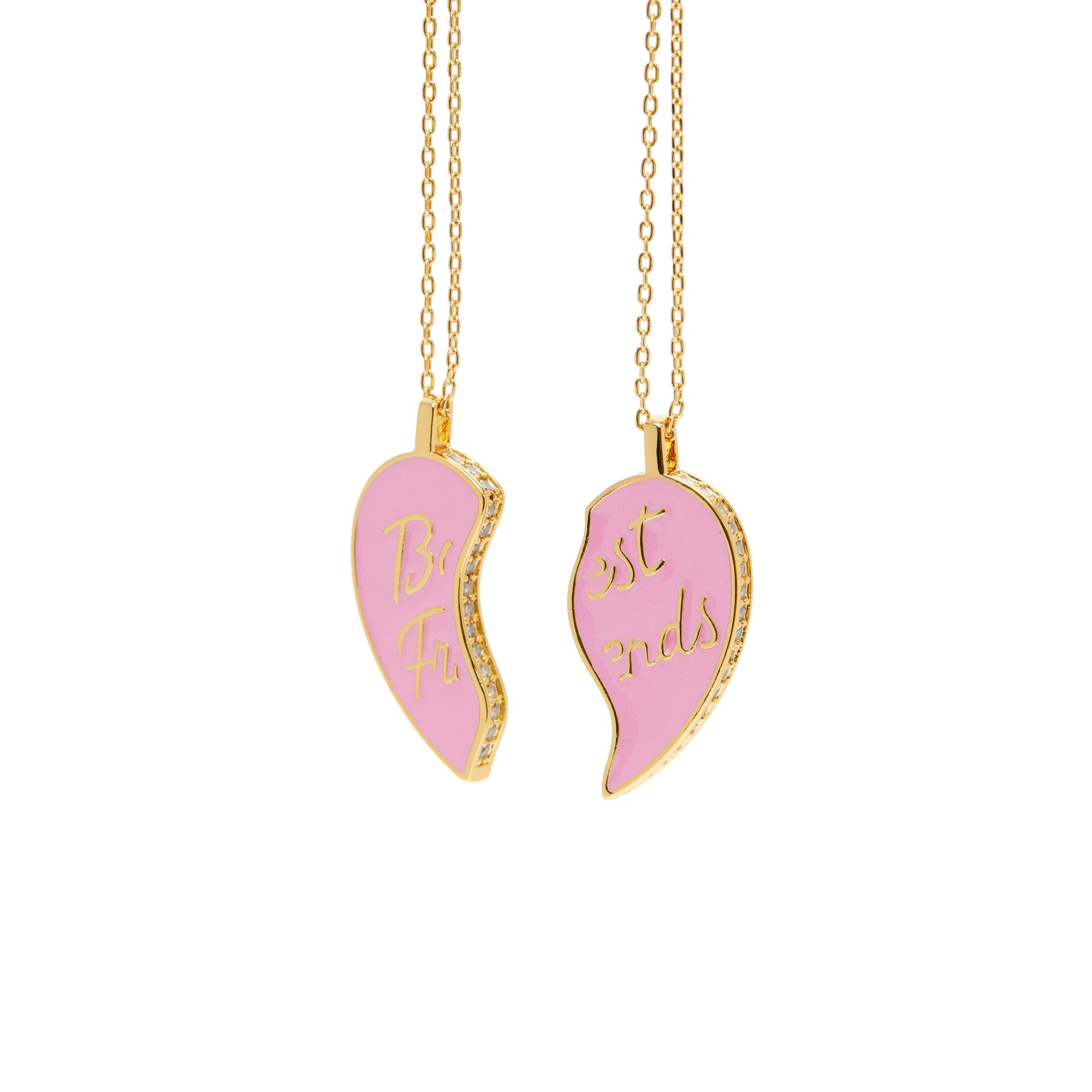 Necklace 'BFF' – Pink