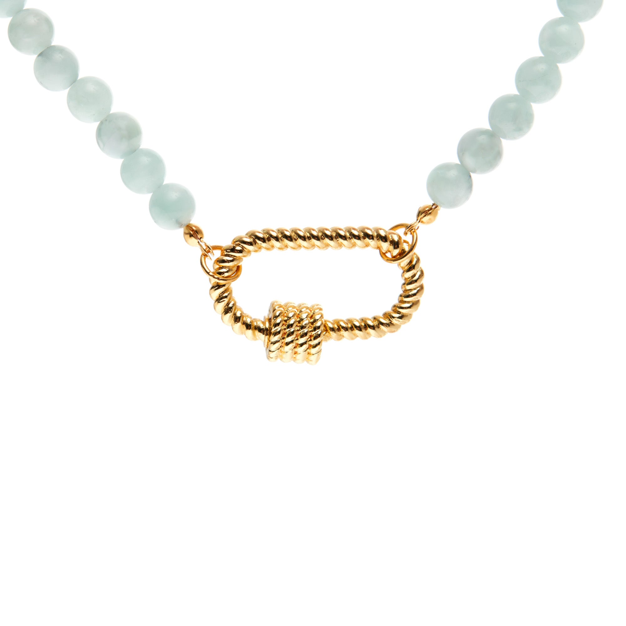 Necklace 'Gold Carabiner' – Anggelos