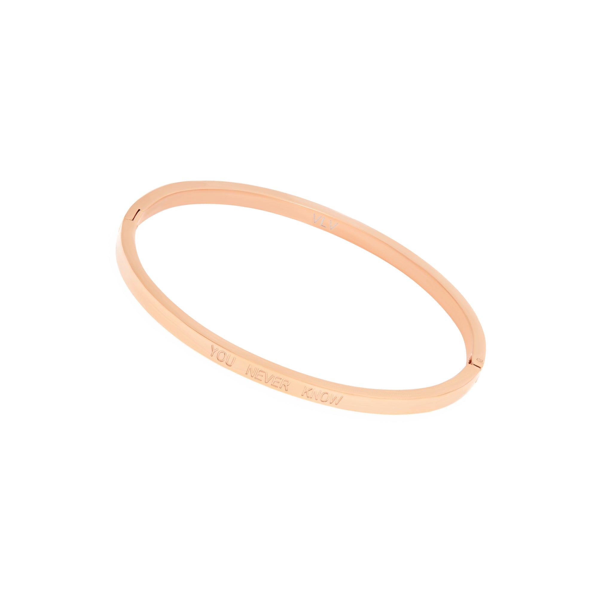 Thin Bracelet 'You Never Know If You Never Try'