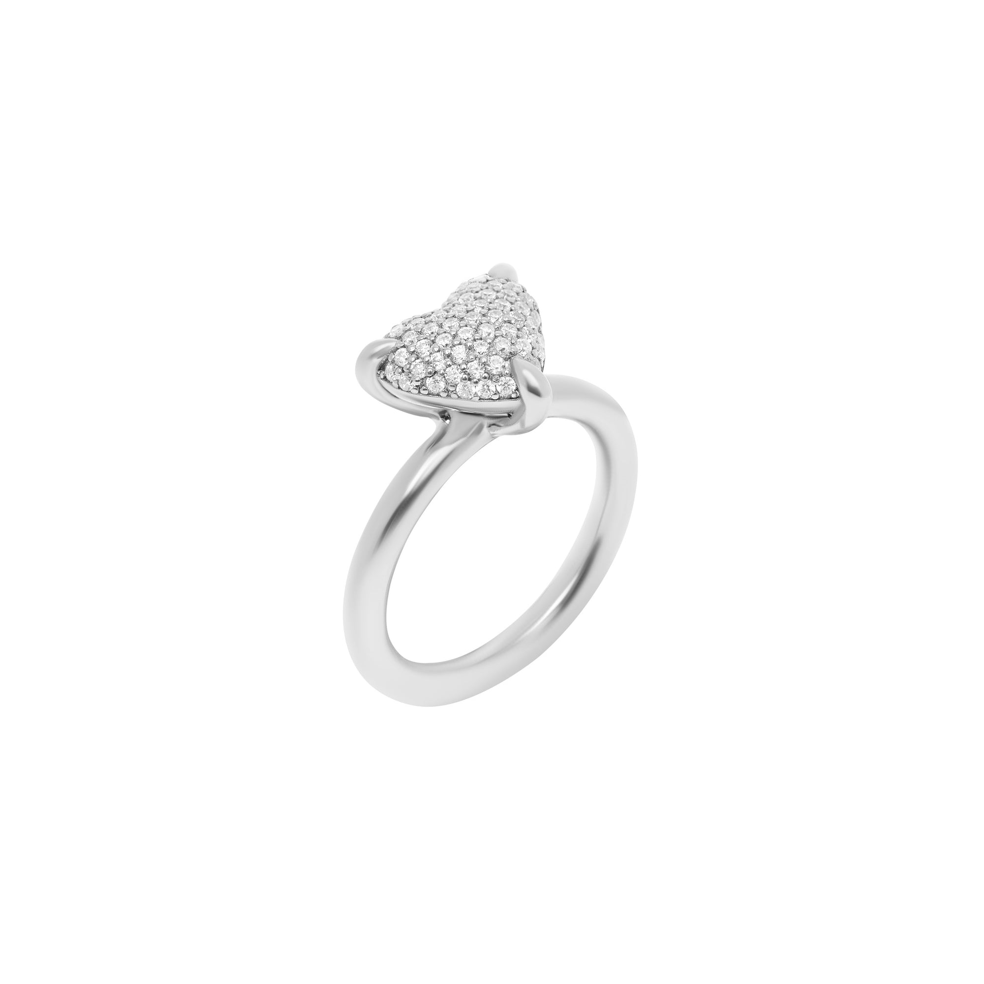 Ring 'Big Spangled Heart' – Silver