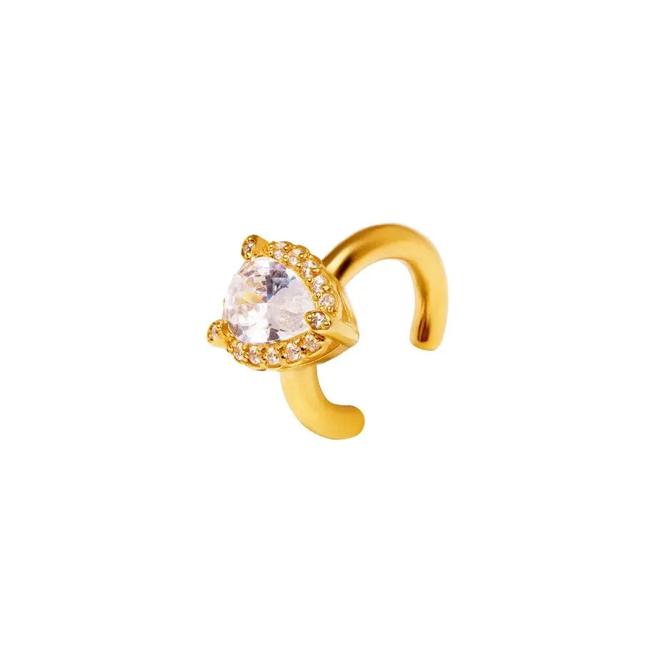 Cuff 'The Gold Pear' - Crystal