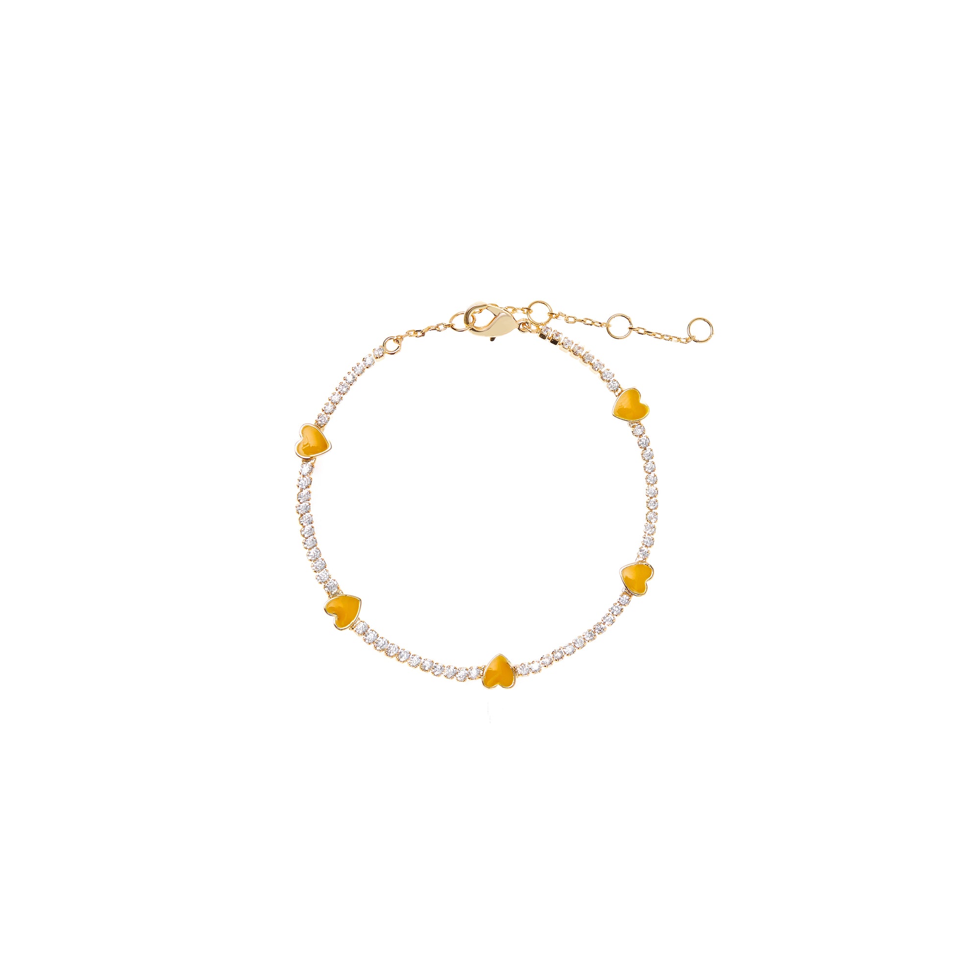 Bracelet 'Heartfelt' – Yellow