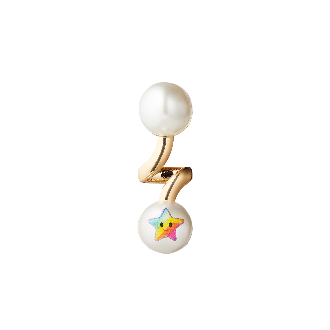 Earring 'Kawaii Rainbow Pearl' by SafSafu