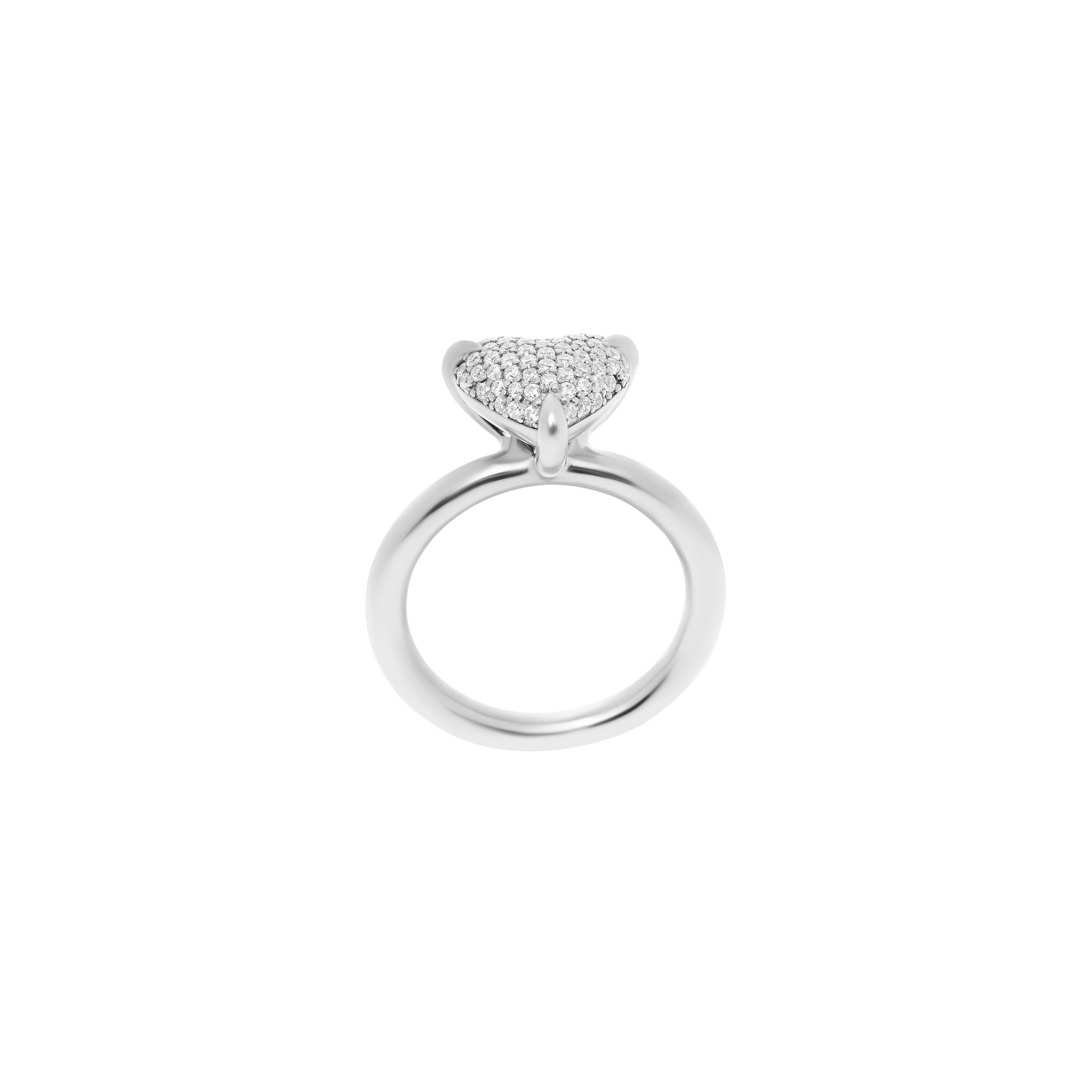 Ring 'Big Spangled Heart' – Silver