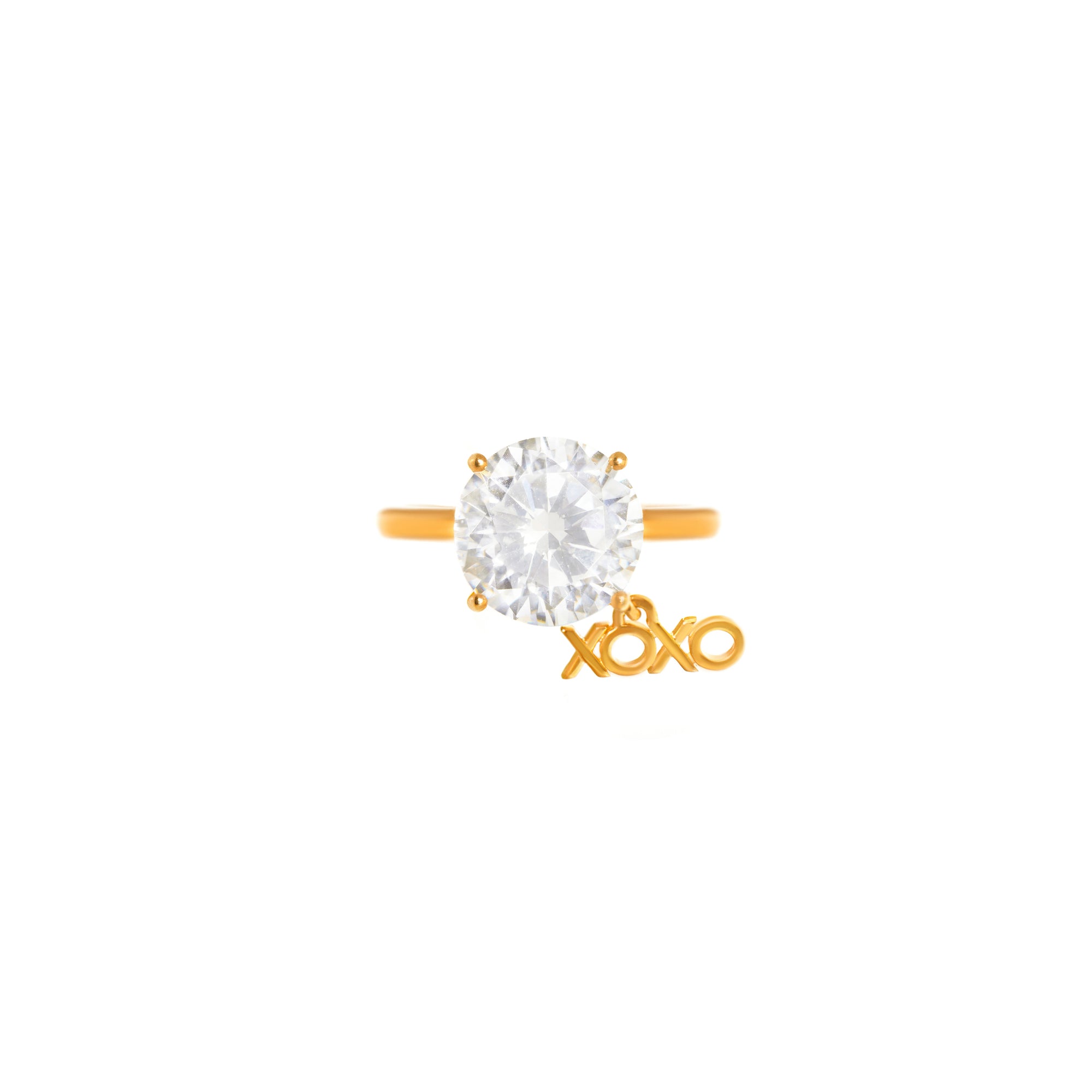 Ring 'Crystal Round XoXo'