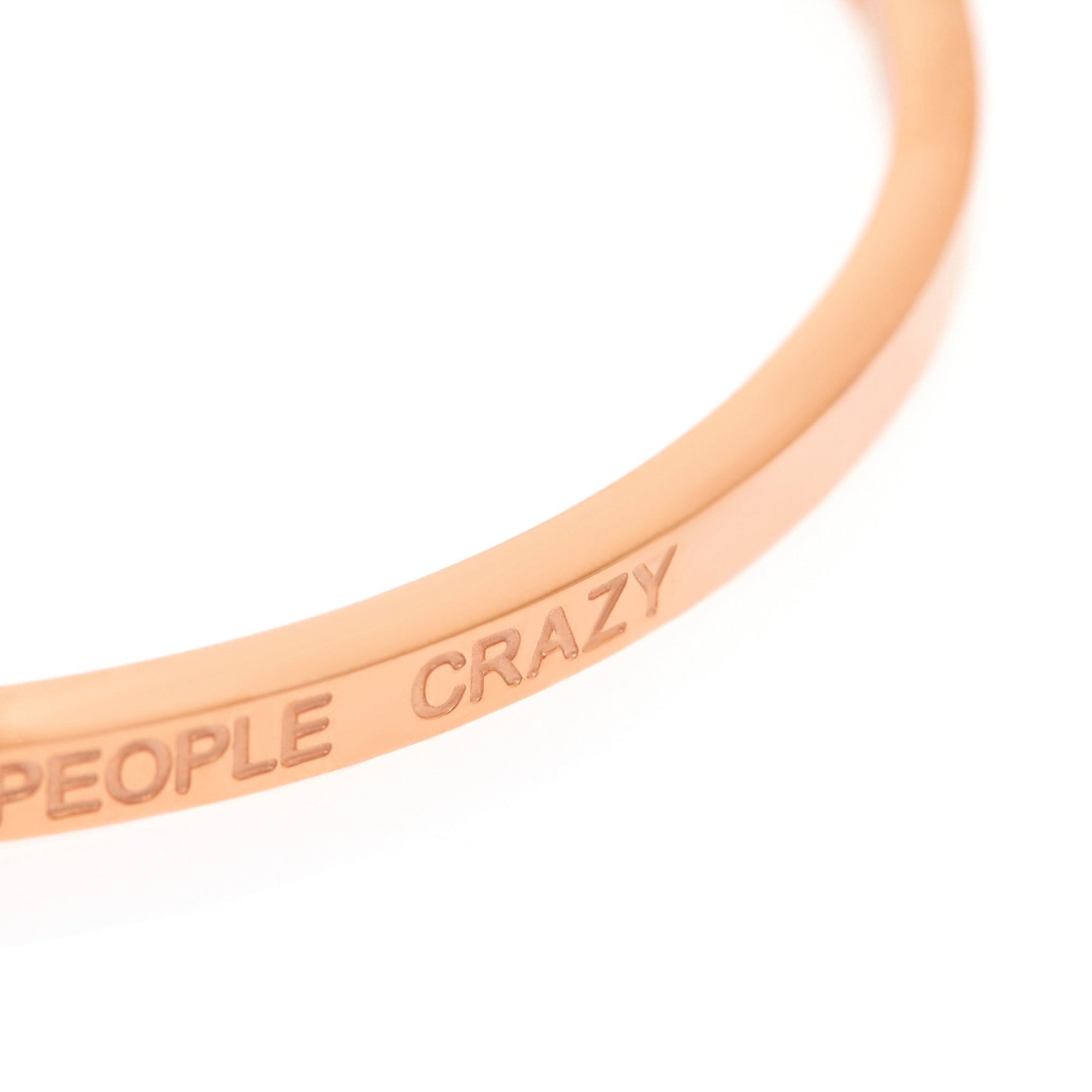 Thin Bracelet 'Be Fucking Happy It Drives People Crazy'